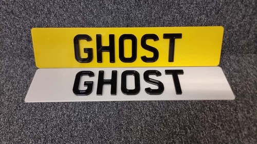 Number plates ghost matt - plates,