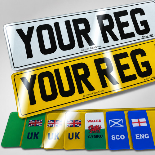 Road legal number plates - road,