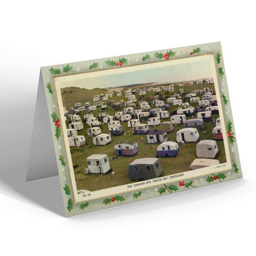 Xmas notelet vintage wales - notelet,