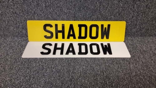 Number plates shadow - shadow, premium