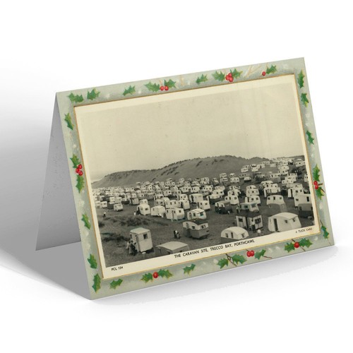 Xmas notelet vintage wales - notelet,