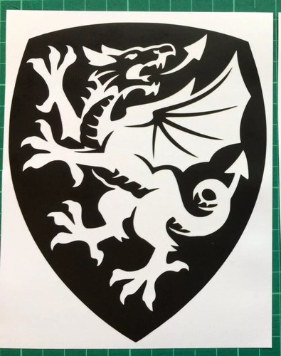 Welsh dragon stickers decals - dragon,
