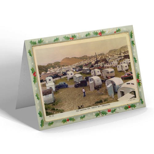 Xmas notelet vintage wales - -,