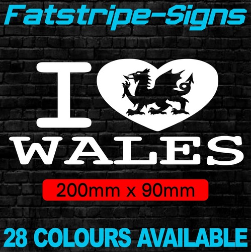 Love wales stickers - love,
