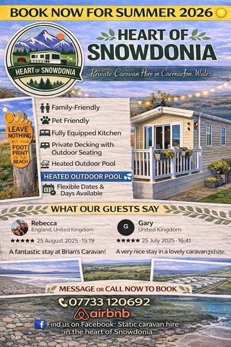Family run static caravan - , hire
