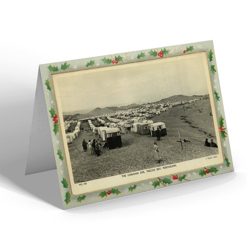 Xmas notelet vintage wales - vintage,