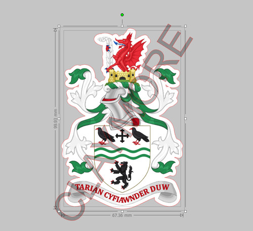 Clwyd wales car - car, sticker