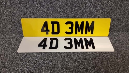 Number plates 3mm - plates, premium