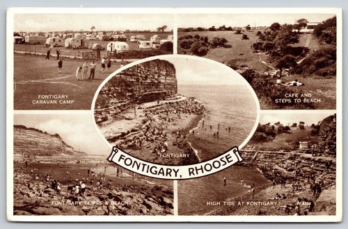 Vintage multi view postcard - vintage, multi-view