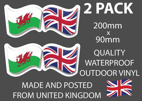 Wales union jack flag - jack, car