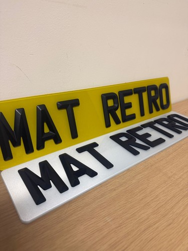 Number plates retro premium - number,