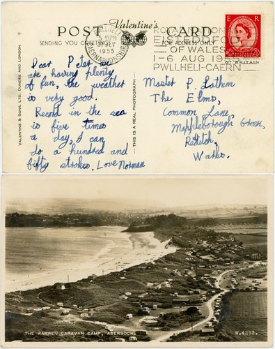 Wales 1955 ppc warren - rp,