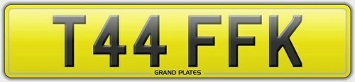 Taffy taff number plate t44 - taffy,