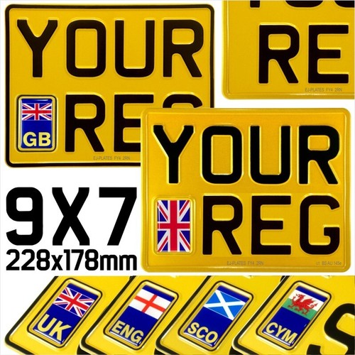 9x7 yellow pressed metal - yellow,