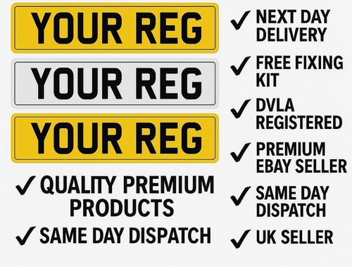 Number plates premium - number, 2d
