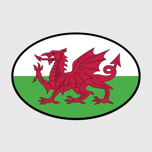 Wales welsh car bumper - car,