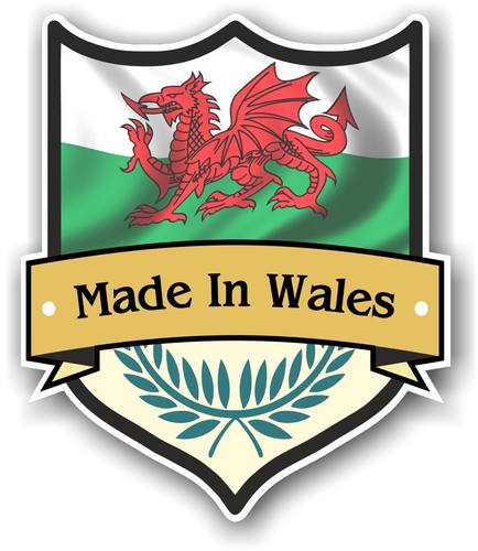Made wales shield - made, in