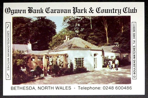Matchbox label ogwen bank - matchbox,