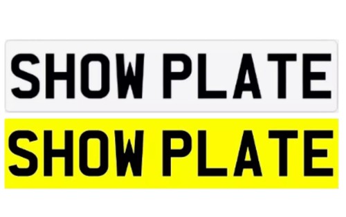 Standard printed show plate - standard, 2d