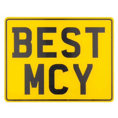 11x8 rear number plate - rear,