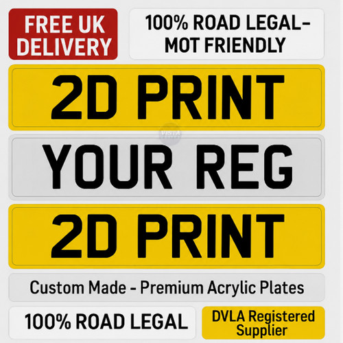 Number plates mot - 2d, |