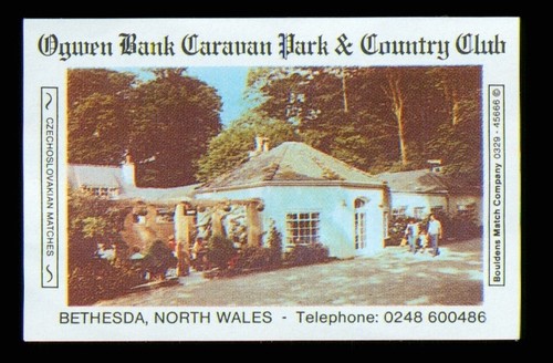 Matchbox label ogwen bank - matchbox,