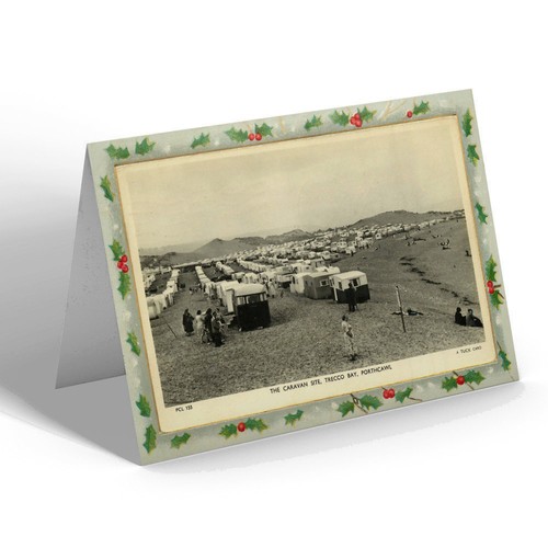 Christmas card vintage wales - wales,