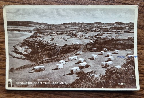 1950 postcard benllech - 1950's,
