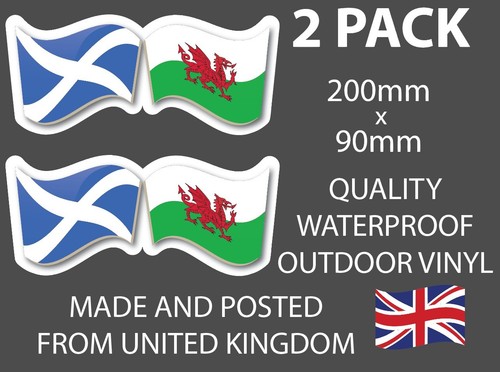 Scotland wales flag car - ,