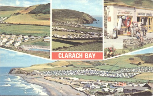 Clarach bay wales postcard - clarach,
