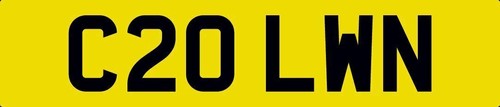 Colin number plate c20 lwn - colin,