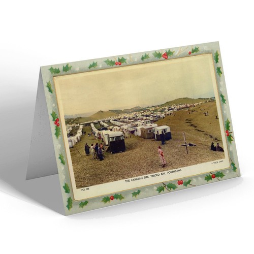 Xmas notelet vintage wales - xmas,