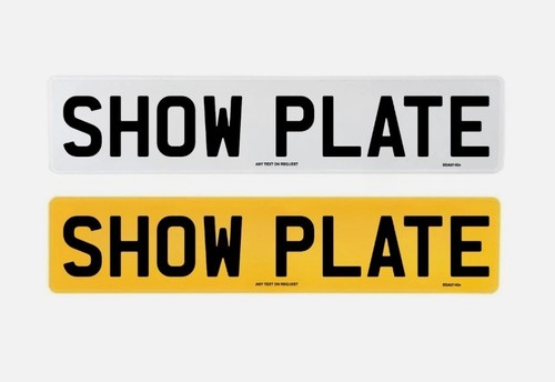 Show plates front rear - -, &