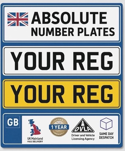 Number plates premium - plates, 2d